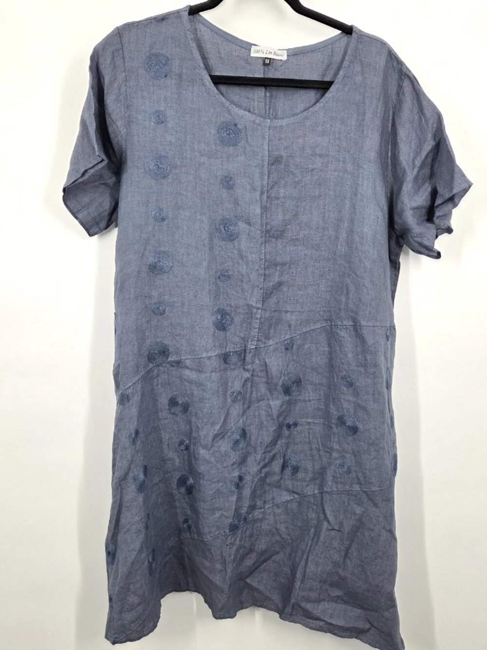 Lin Blanc  Linen Dress with Embroidery
